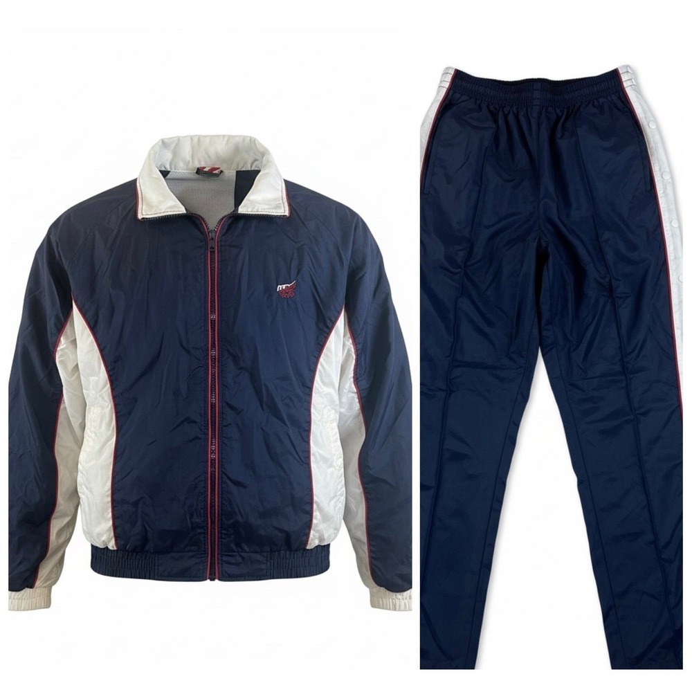 USA Olympics JC Penny‎ Vintage Tracksuit Pants Jacket Windbreaker Set Sz M 90's